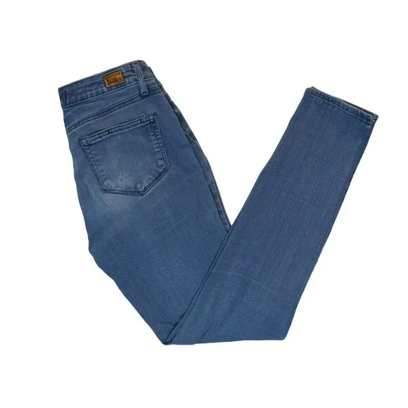 Paige Jeans Verdugo Ultra Skinny Distressed 27 x 29 Blue Stretch Comfortable - Picture 2 of 9